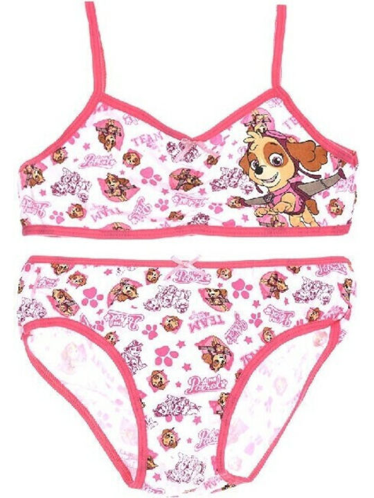 Disney Paw Patrol Παιδικό Σετ Βρακάκι με Μπουστάκι Φούξια 2τμχ