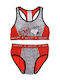 Disney Kids' Set Brief with Bralette Red 2pcs