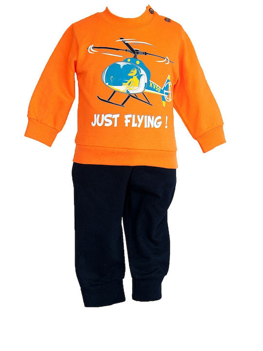Spark Kinder Sweatpants Set - Jogginganzug Orange