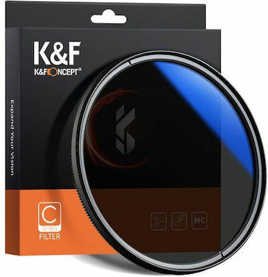 K&F Concept Multi-Coated Circular Polarizer Slim Φίλτρo CPL Διαμέτρου 43mm για Φωτογραφικούς Φακούς