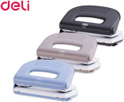 Deli Perforatoare De Hârtie Cu Cheie Cu Impact Cu Patrățel Puncție Cu 2 Găuri Pentru 10 Foi De Hârtie (Culori Diverse) În Culoare Argintie