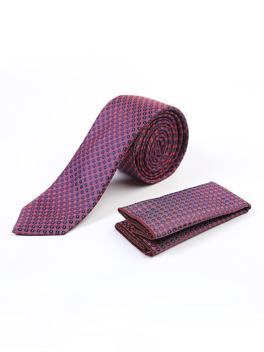 Tresor Men's Tie Set Monochrome Red