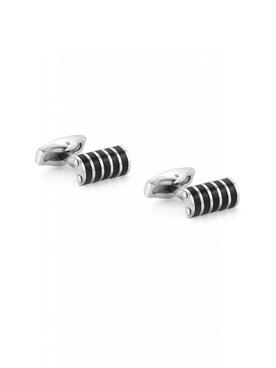 Nomination Cufflinks of Steel Black