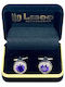 Legend Accessories Cufflinks of Silver Blue