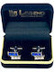 Legend Accessories Butoni din Argint de culoare Albastru