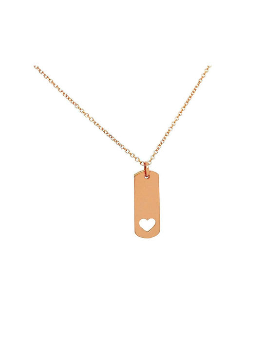 Xryseio Necklace with Pink Gold Plating