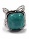 Karma Gifts Ring with Stones made of Steel Gold Plated