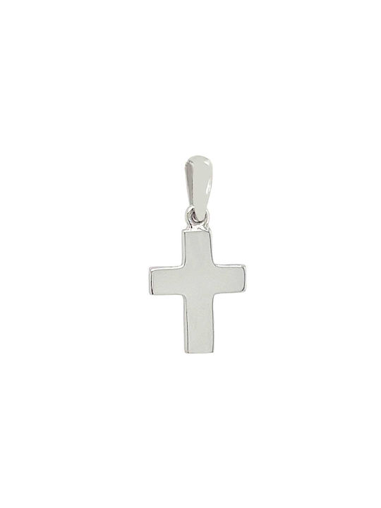 Xryseio Women's White Gold Cross 14K