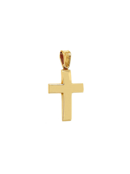 Xryseio Herren Gold Kreuz 14K