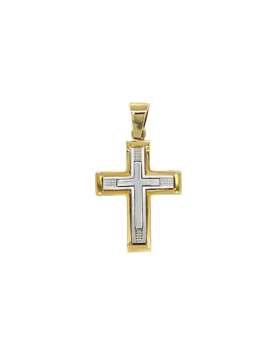 Xryseio Herren Gold Kreuz 9K