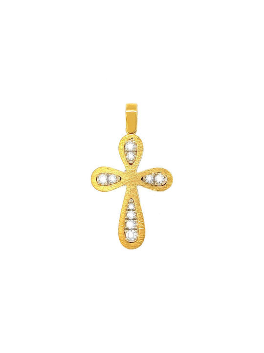 Xryseio Damen Gold Kreuz 14K