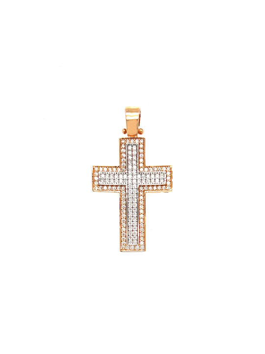 Xryseio Damen Gold Kreuz 14K