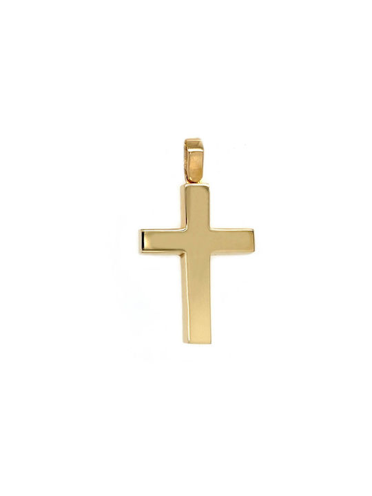 Xryseio Herren Gold Kreuz 14K