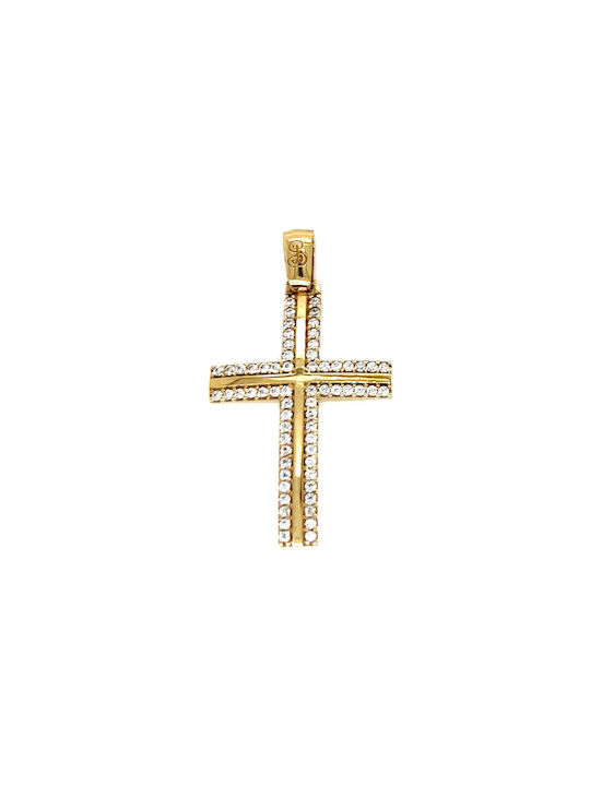 Xryseio Damen Gold Kreuz 14K