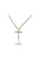 Mentzos Rose Gold Cross 18K with Chain