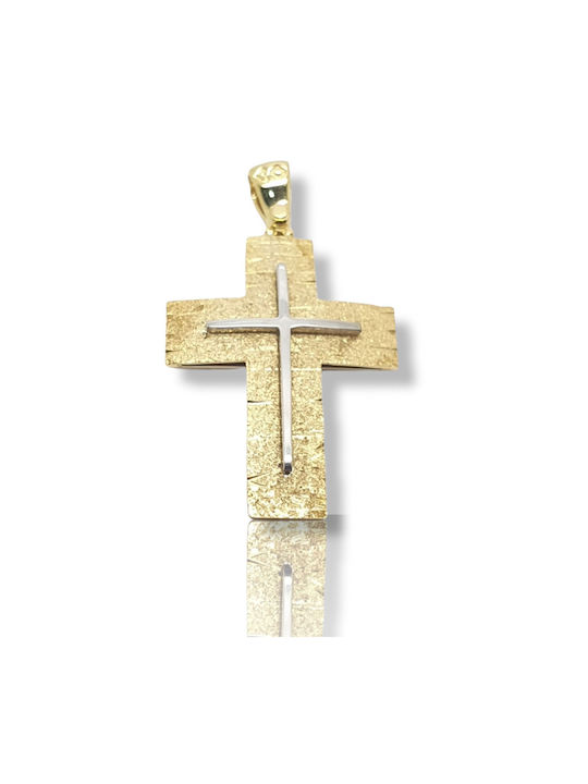 Mentzos Gold Kreuz 14K