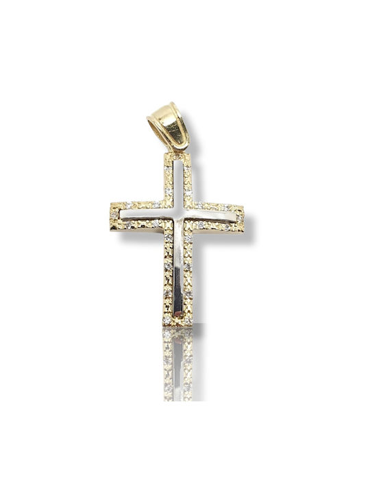 Mentzos Gold Kreuz 14K