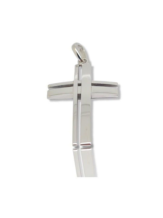 Mentzos White Gold Cross 14K