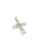 Mentzos White Gold Cross 14K