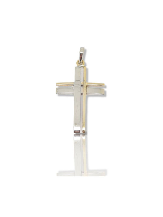 Mentzos White Gold Cross 14K