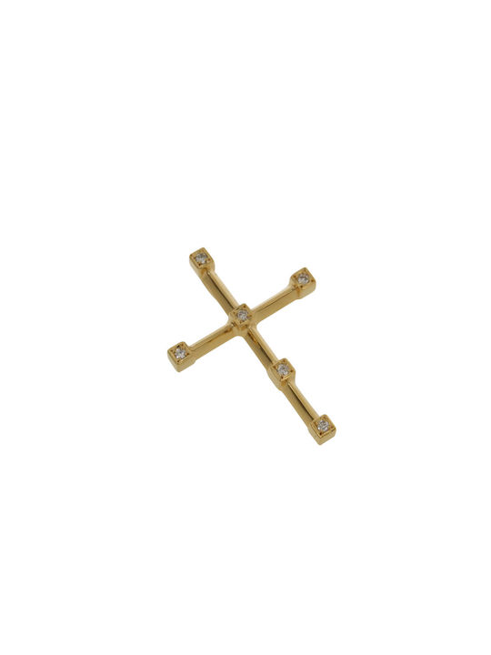 Dimiourgiko Vildiridis Women's Gold Cross 18K