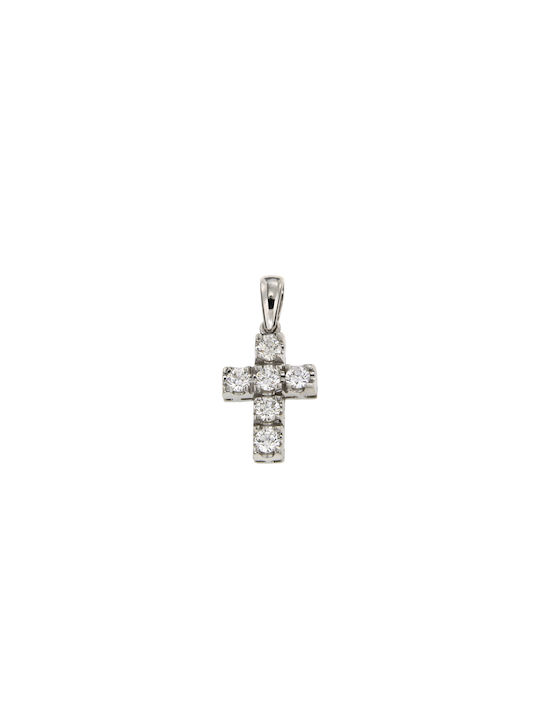 Dimiourgiko Vildiridis Women's White Gold Cross 14K