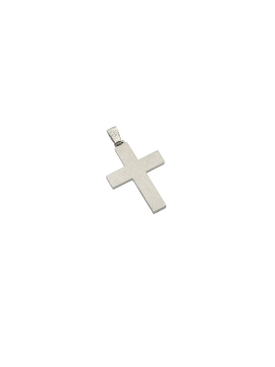 Dimiourgiko Vildiridis Men's White Gold Cross 14K