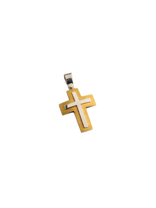 Dimiourgiko Vildiridis Herren Gold Kreuz 14K