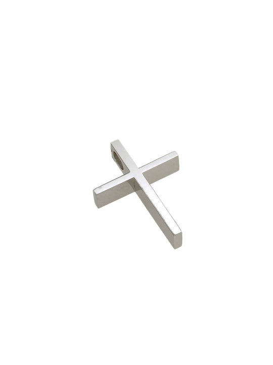 Dimiourgiko Vildiridis Men's White Gold Cross 18K