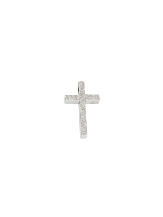 Dimiourgiko Vildiridis Herren Weißgold Kreuz 14K