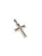 Dimiourgiko Vildiridis Men's White Gold Cross 14K