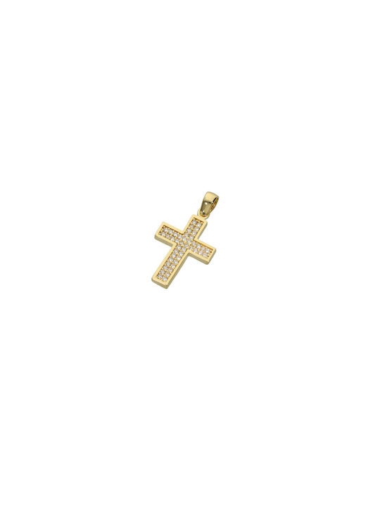 Dimiourgiko Vildiridis Damen Gold Kreuz 14K