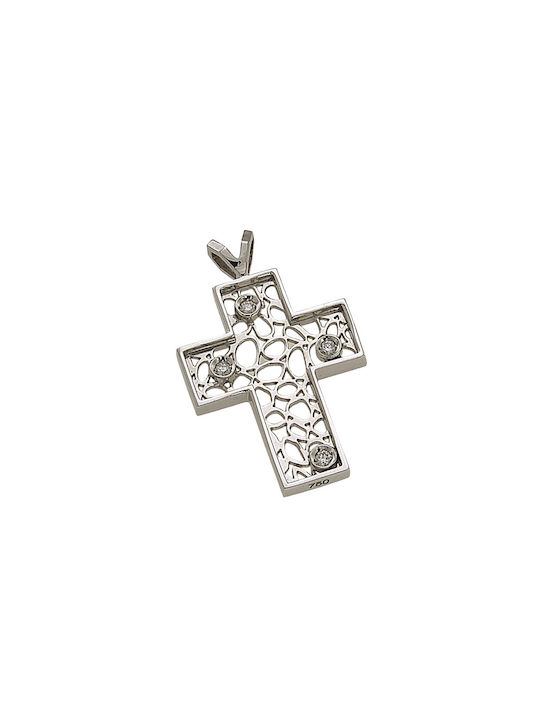 Dimiourgiko Vildiridis Women's White Gold Cross 18K