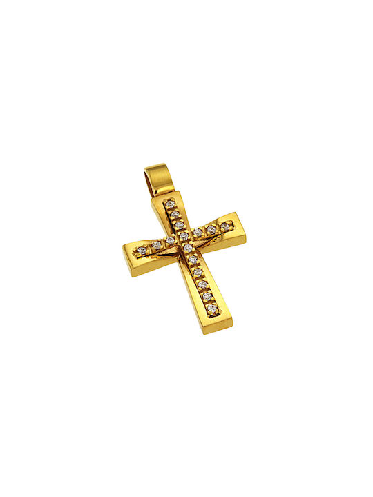 Dimiourgiko Vildiridis Women's Gold Cross 14K