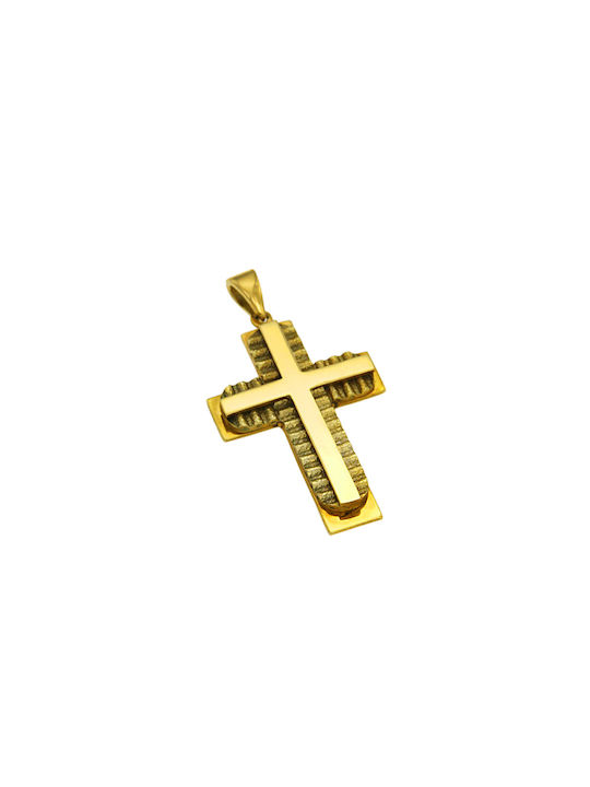 Dimiourgiko Vildiridis Herren Gold Kreuz 14K