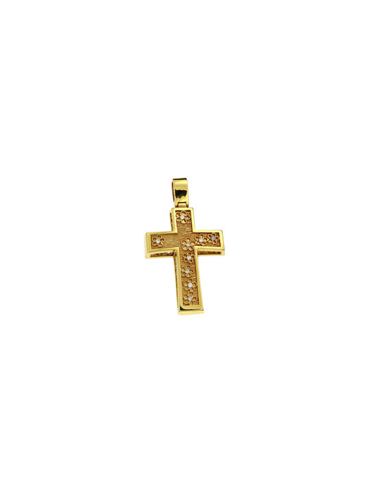 Dimiourgiko Vildiridis Women's Gold Cross 18K