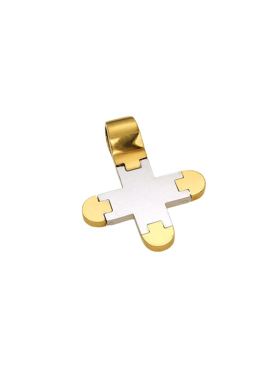 Dimiourgiko Vildiridis Herren Gold Kreuz 18K