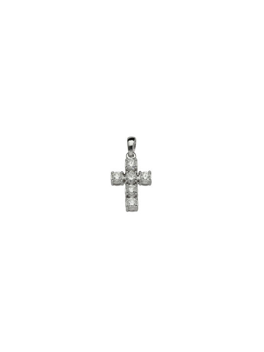 Dimiourgiko Vildiridis White Gold Cross 18K