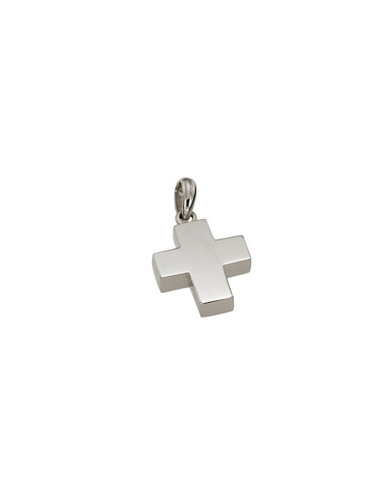 Dimiourgiko Vildiridis Men's White Gold Cross 14K