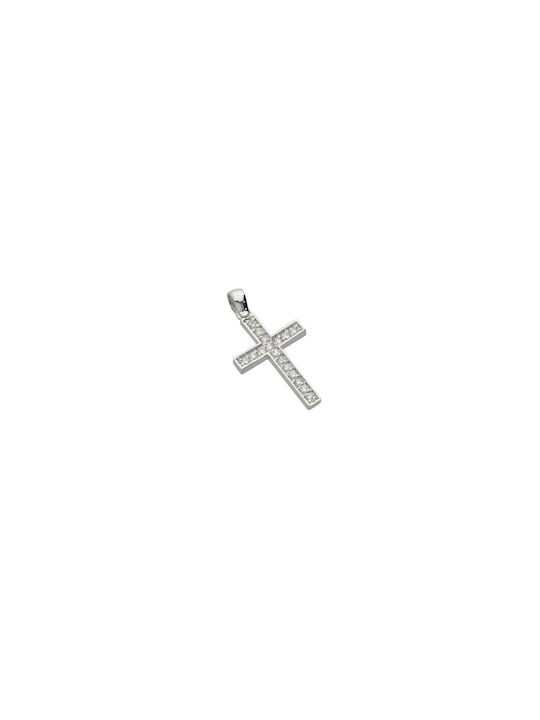 Dimiourgiko Vildiridis Women's White Gold Cross 18K