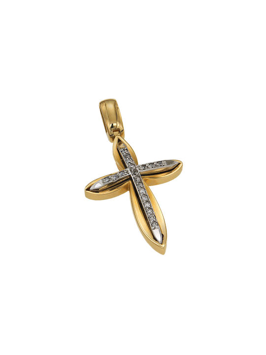 Dimiourgiko Vildiridis Women's Gold Cross 14K