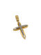 Dimiourgiko Vildiridis Damen Gold Kreuz 14K