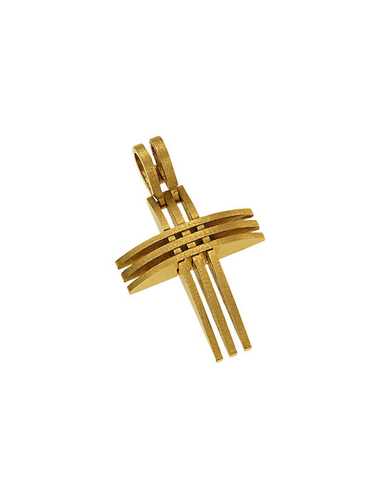 Dimiourgiko Vildiridis Herren Gold Kreuz 18K