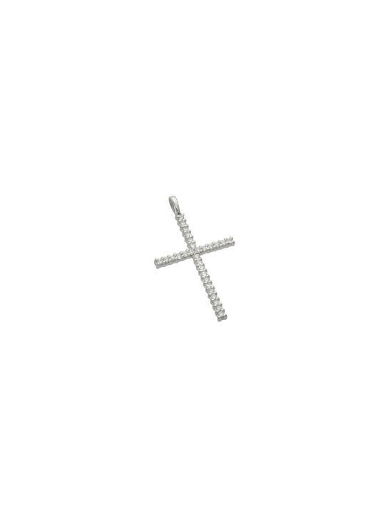 Dimiourgiko Vildiridis Women's White Gold Cross 18K