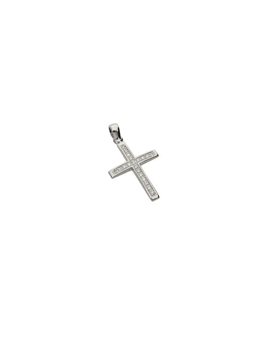 Dimiourgiko Vildiridis Women's White Gold Cross 18K