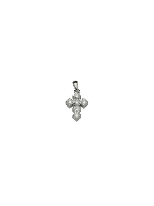 Dimiourgiko Vildiridis White Gold Cross 18K