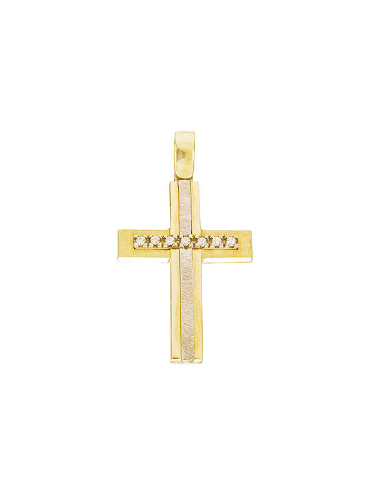 Gatsa Women's Gold Cross 14K