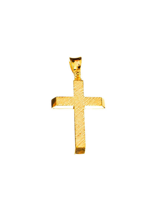 Gatsa Men's Gold Cross 14K