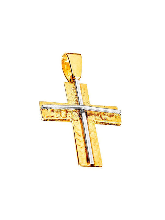 Gatsa Herren Gold Kreuz 14K