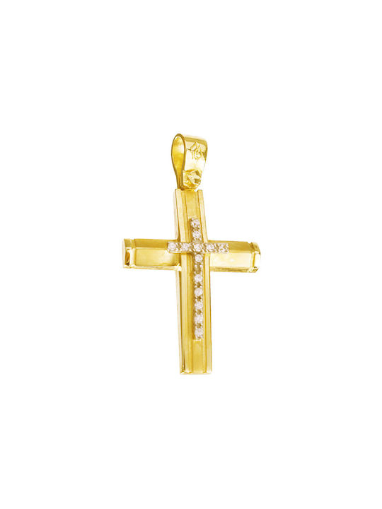 Gatsa Women's Gold Cross 14K